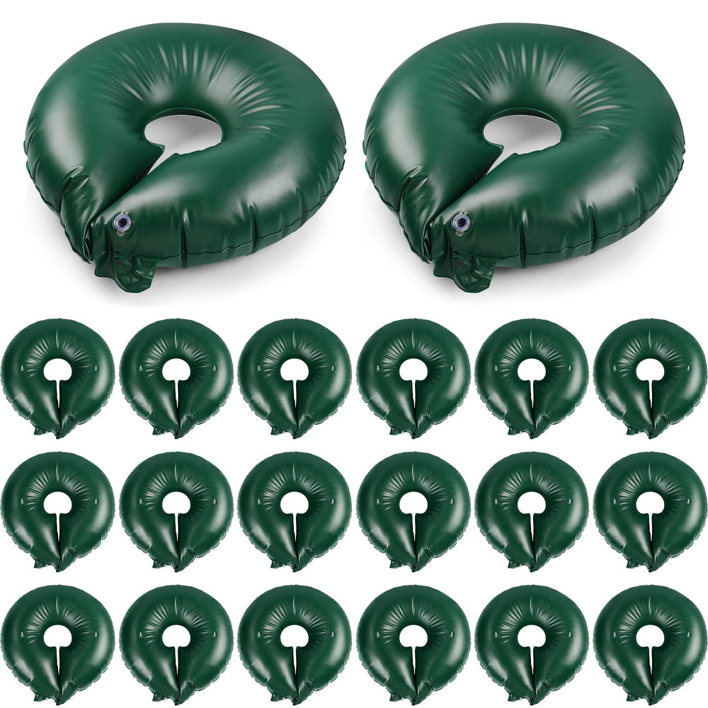 Mumufy front view of 20 pack watering rings showing quantity and benefit