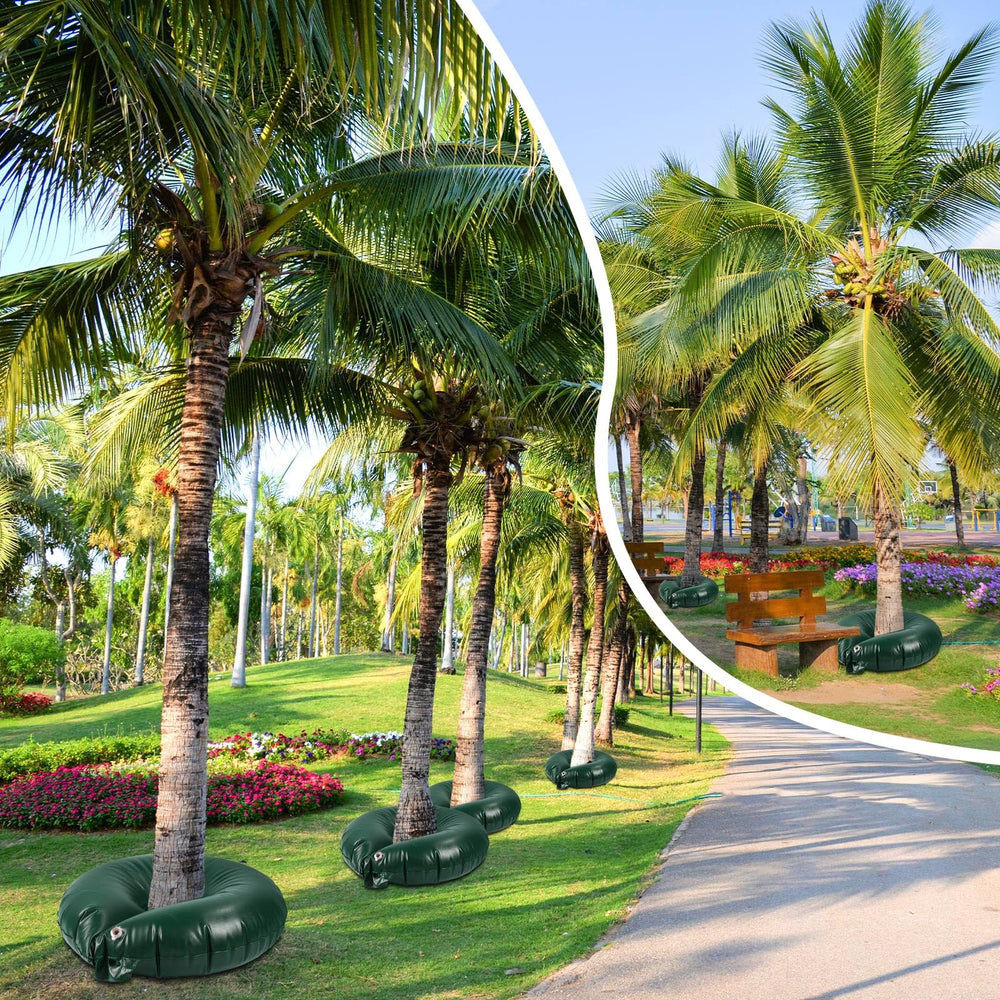 Mumufy multiple rings in garden landscape illustrating efficient group irrigation