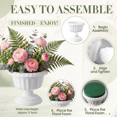 Mumufy top-down view with floral foam inserted for easy arrangement support