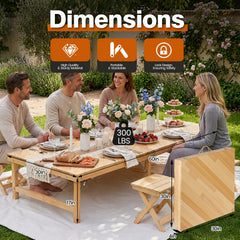 Muscovite open tabletop top view showing large usable surface for meals and crafts