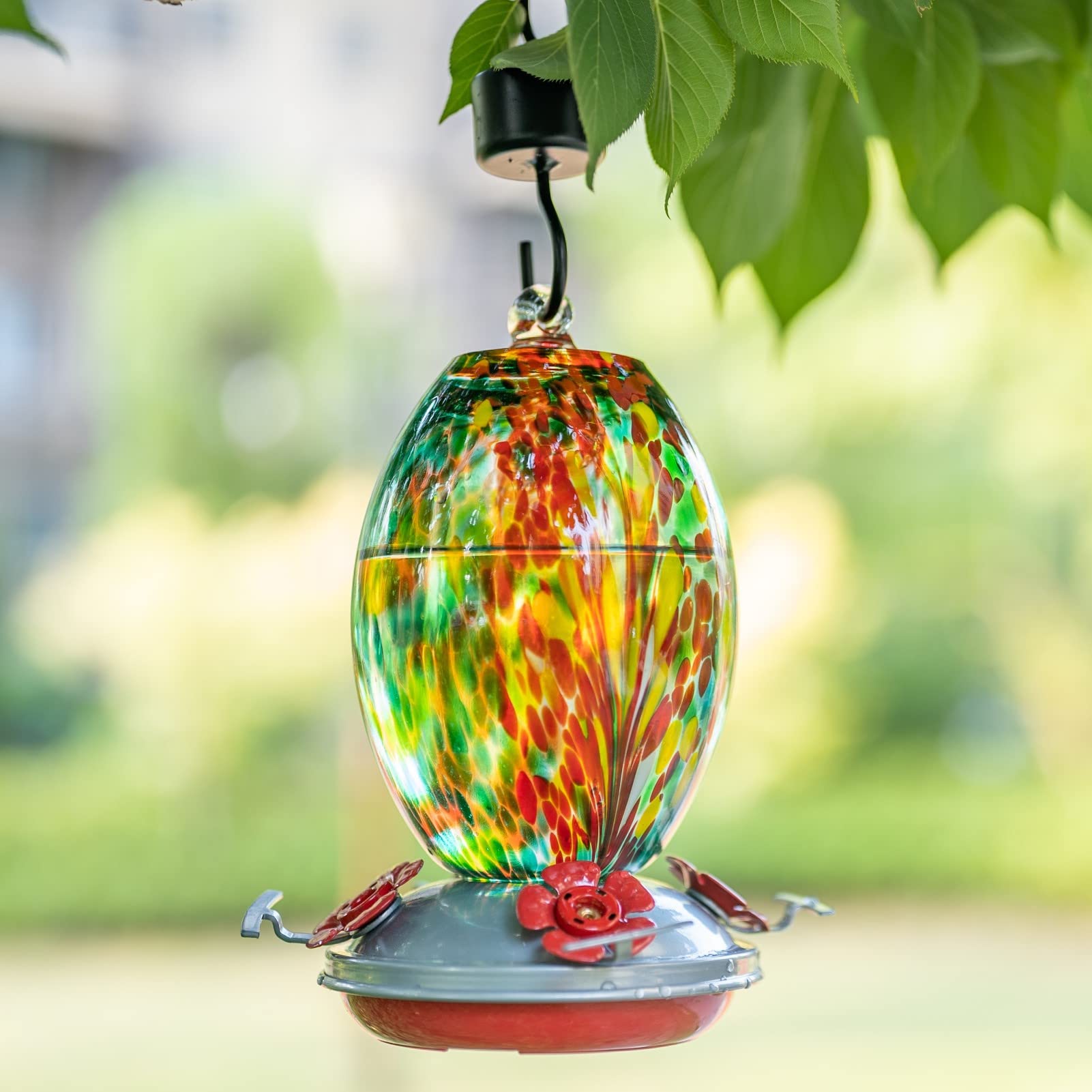 Muse Garden close-up of blown glass texture highlighting handcrafted detail and durability