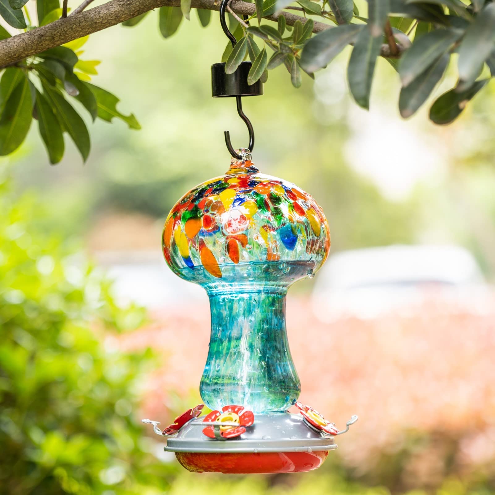 Muse Garden close-up of glass bubbles highlighting handmade uniqueness and charm