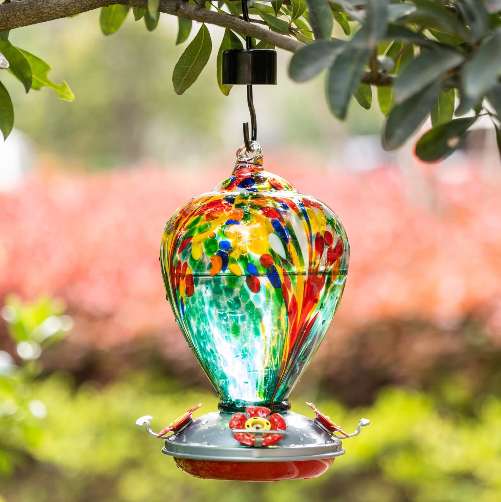 Muse Garden blown glass close-up showing surface bubbles and artisan detail