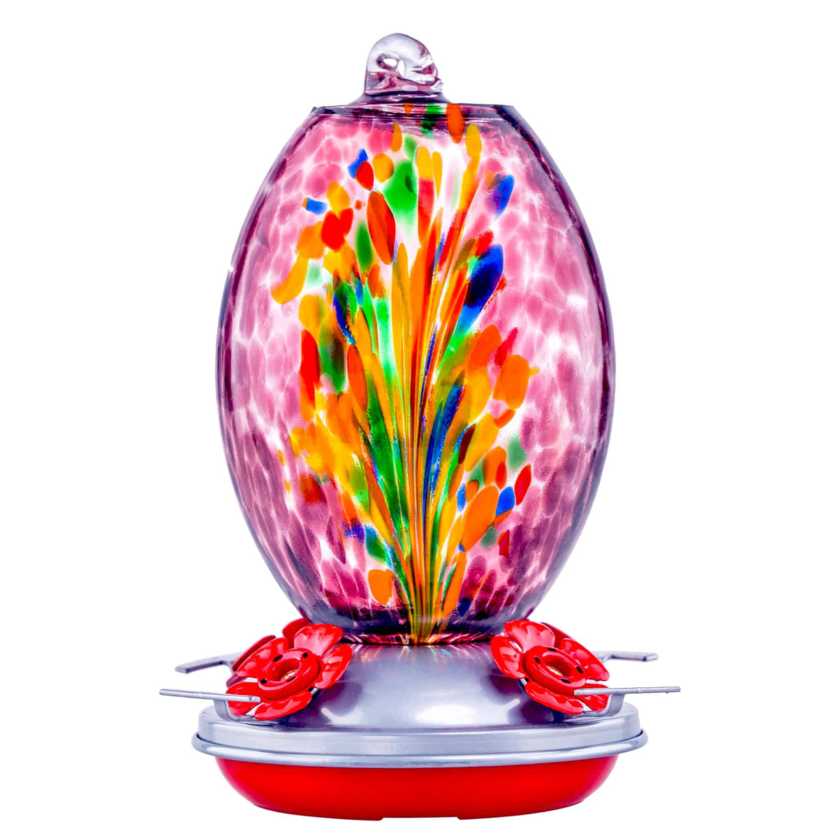 Muse Garden front view showing purple fireworks glass and elegant finish benefit: decorative focal point