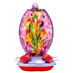 Muse Garden front view showing purple fireworks glass and elegant finish benefit: decorative focal point