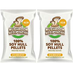 MushroomMediaOnline front bag view showing product label and tidy 20 lb packaging