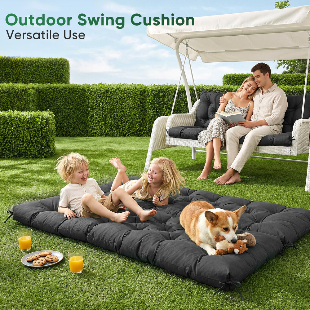 MusyVocay cushion beside ruler showing accurate 60 x 40 x 4.7 inches dimensions