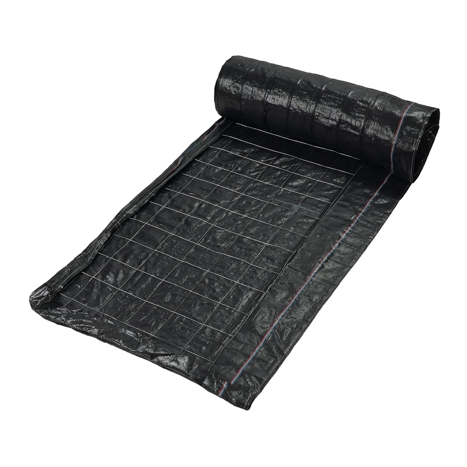 Mutual Industries front view of silt fence roll showing fabric and wire, durable site protection