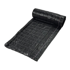 Mutual Industries front view of silt fence roll showing fabric and wire, durable site protection