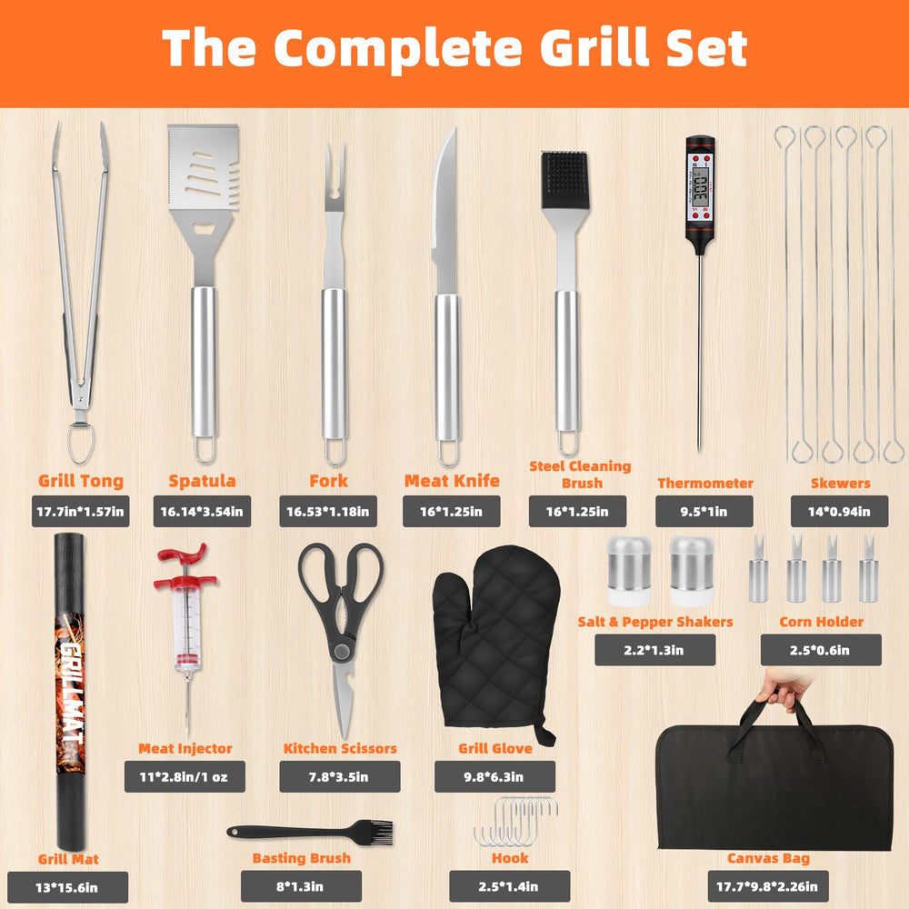 MUYFIO skewers and corn holders arranged for kebabs and corn-on-the-cob convenience