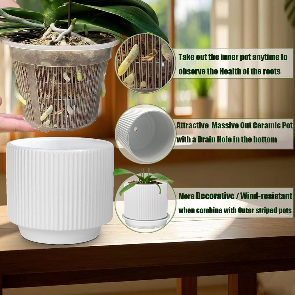 MUZHI ceramic stripe detail texture highlighting finish and elegant white appearance