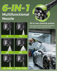 Muzisst hose and connectors displayed to show complete accessory kit convenience