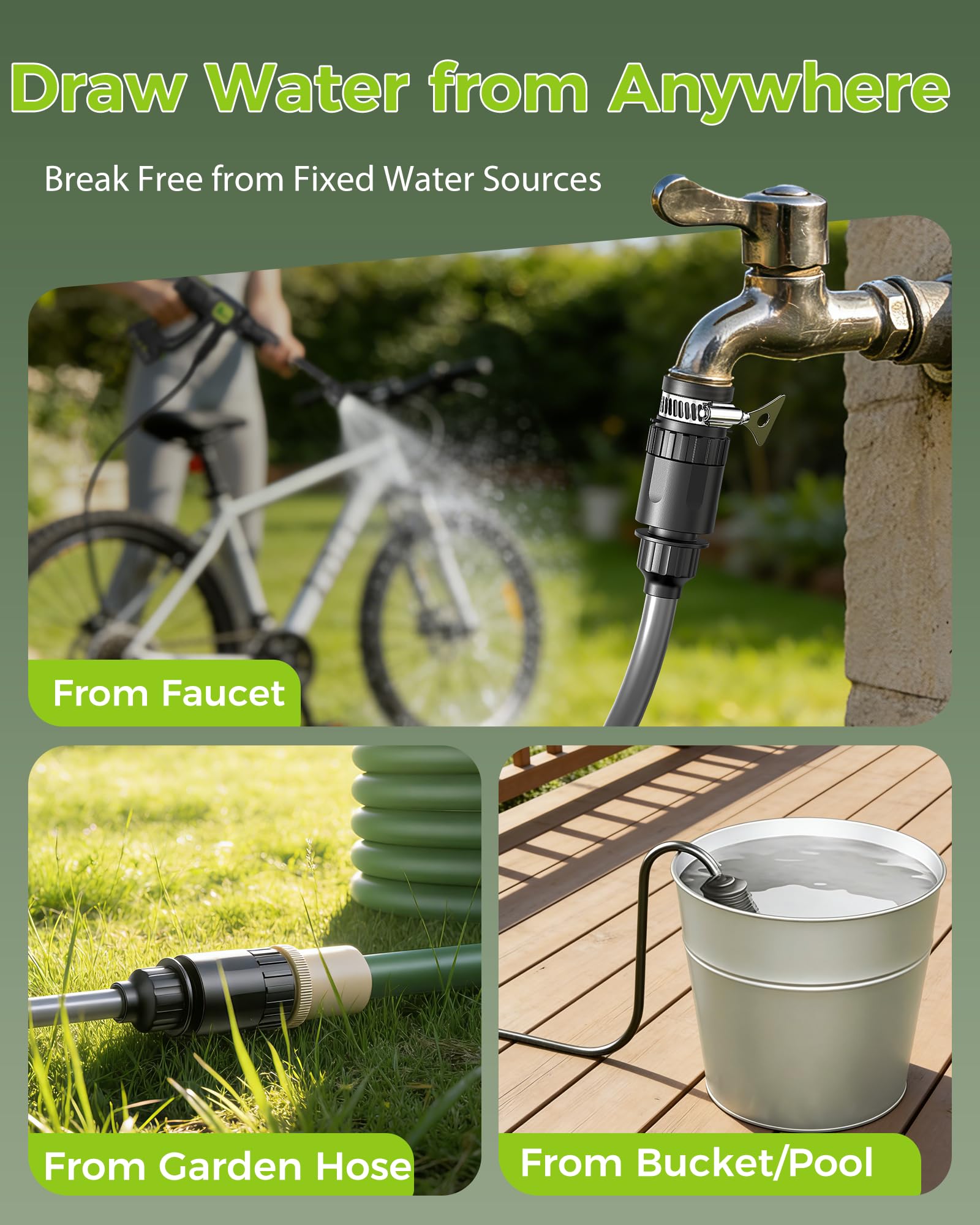 Muzisst self-priming intake with filter demonstrating debris protection benefit