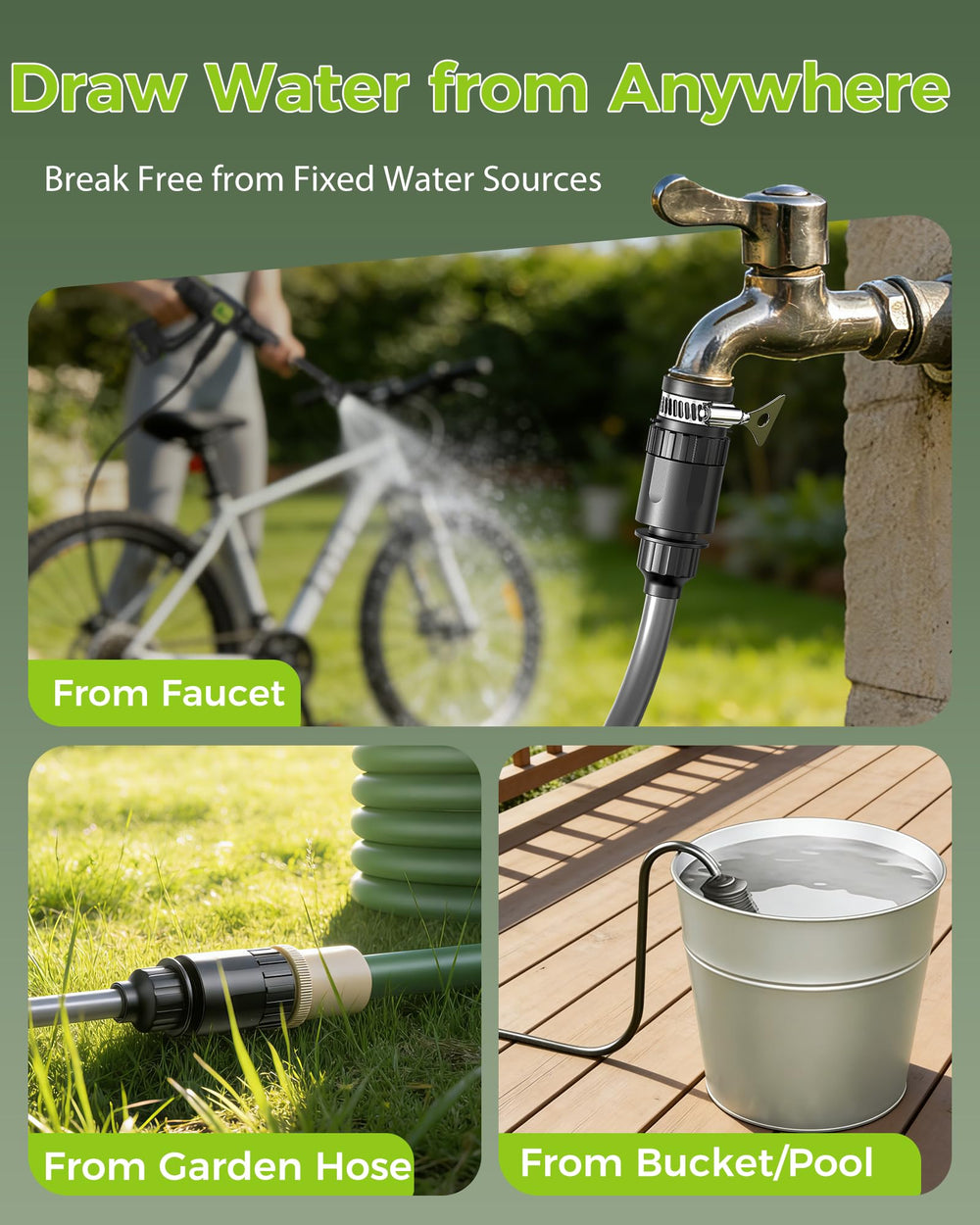 Muzisst self-priming intake with filter demonstrating debris protection benefit
