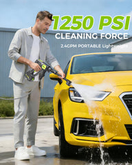 Muzisst wand and nozzle detail highlighting adjustable spray modes for versatility