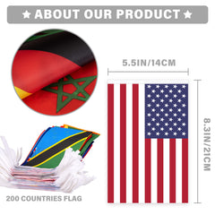 MVPRING full-length flags laid out, showing long 184-foot coverage