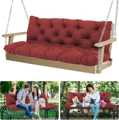 MVRFN front view of 60×40×5 porch swing cushion showing full coverage and comfort