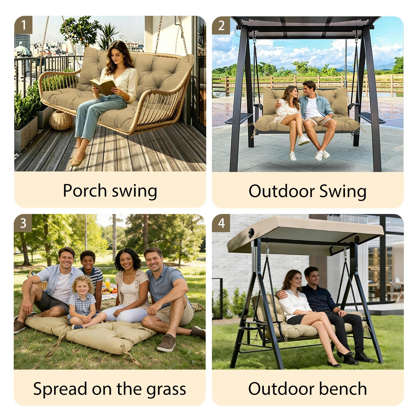 MVRFN lifestyle patio scene showcasing cushion enhancing outdoor relaxation ambiance