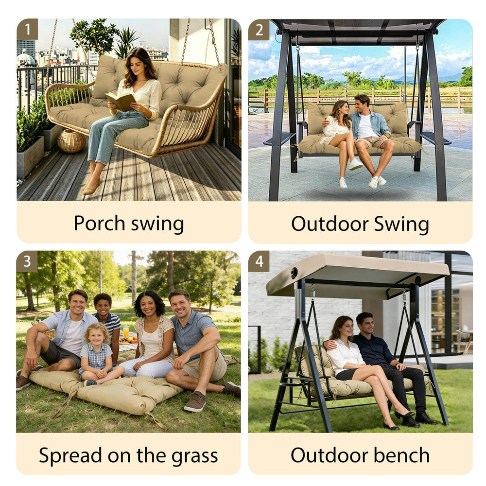MVRFN lifestyle patio scene showcasing cushion enhancing outdoor relaxation ambiance