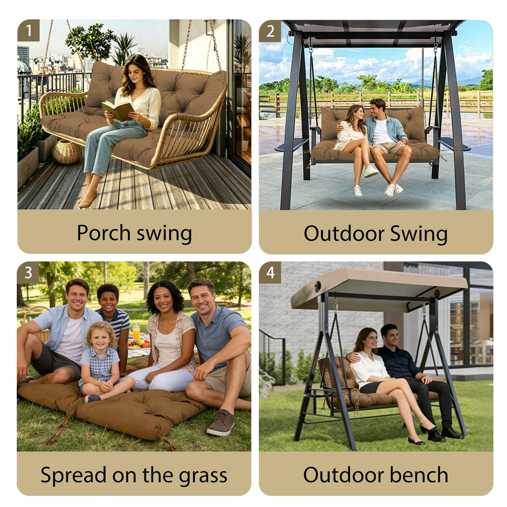 MVRFN cushion on patio setting demonstrating weather-ready relaxation