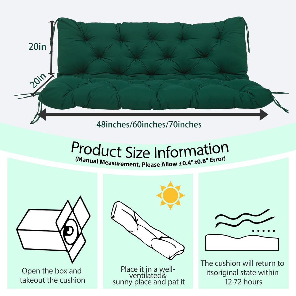 MVRFN cushion beside chair and ruler showing accurate 60-inch fit