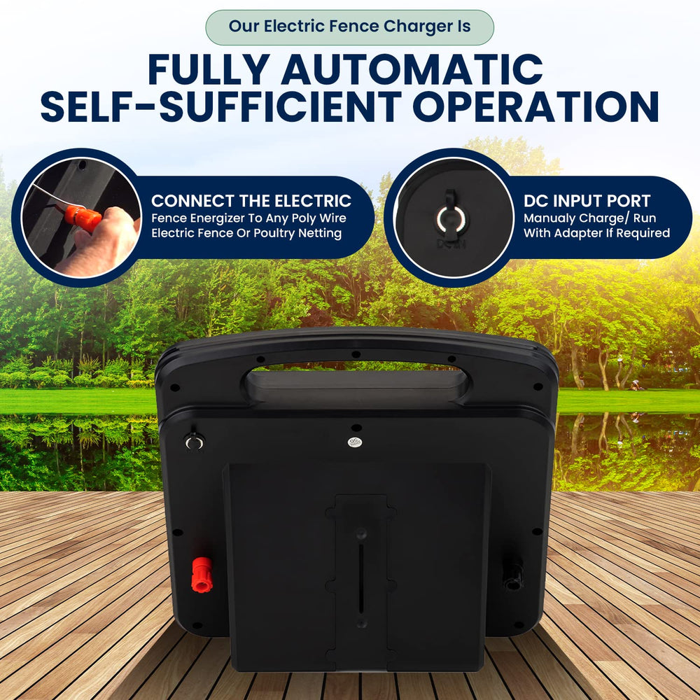 My Animal Command installed on a pasture fence protecting livestock with solar power