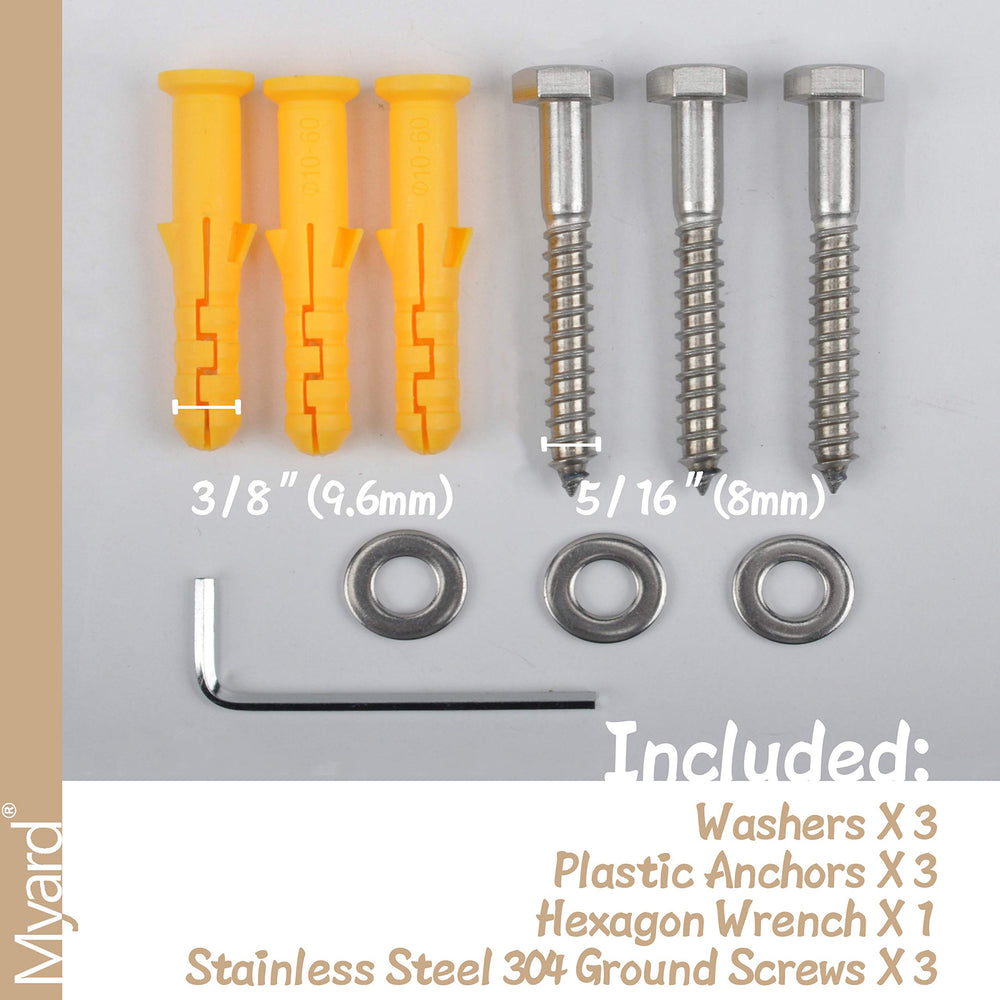 Myard side profile highlighting the 6 inch base height for clearance and strength