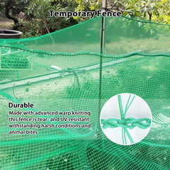 mychoiii fence installed around garden protecting beds from rabbits and poultry