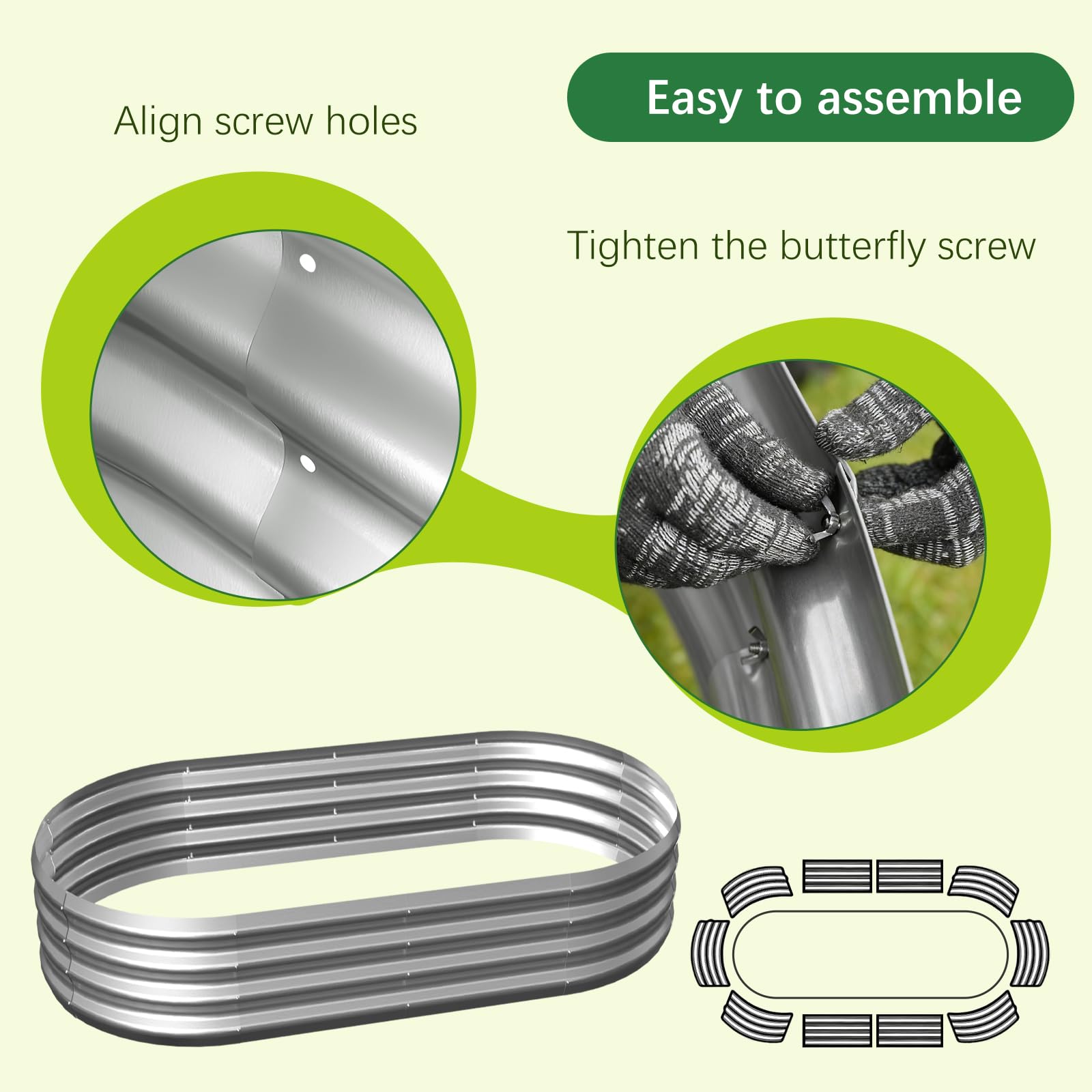 Mycovire close-up galvanized finish demonstrating rust-resistant protective layer