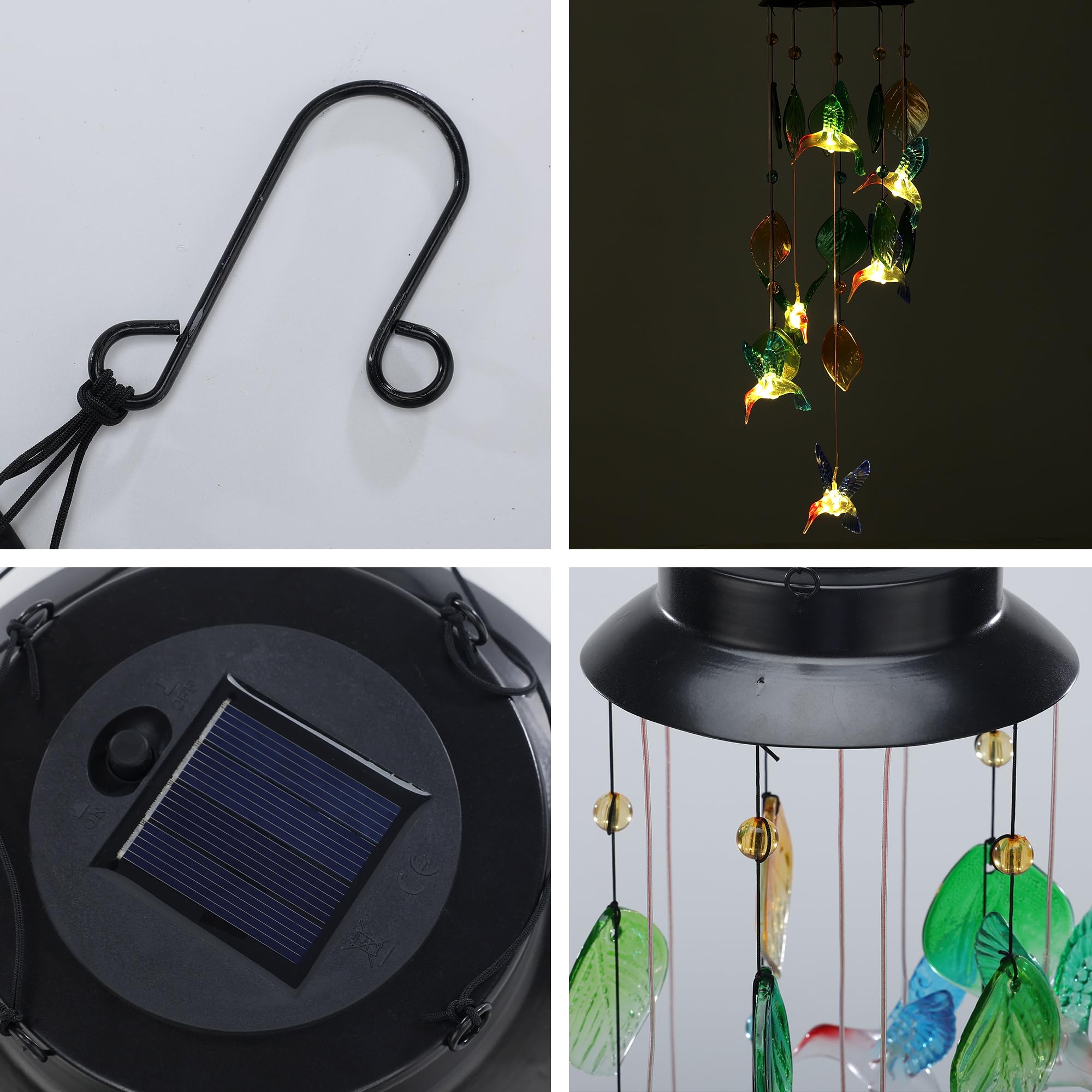 MYCRLIFE wind chime in garden setting, adds charm and subtle sound to plantscape