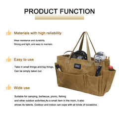 MYDAYS OUTDOOR tote filled with firewood demonstrating high capacity