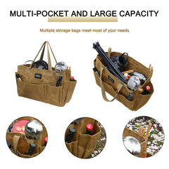 MYDAYS OUTDOOR side pockets detail showing organized tool storage