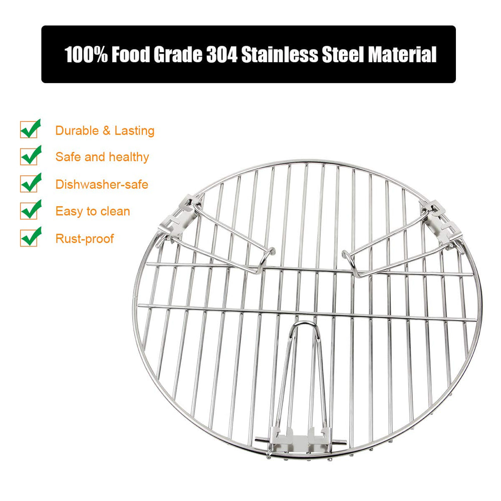 Mydracas close-up of 304 stainless steel grate showing sturdy construction