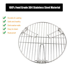 Mydracas close-up of 304 stainless steel grate showing sturdy construction