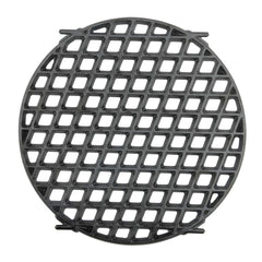 Mydracas front view sear grate showing sturdy cast iron and fit benefits