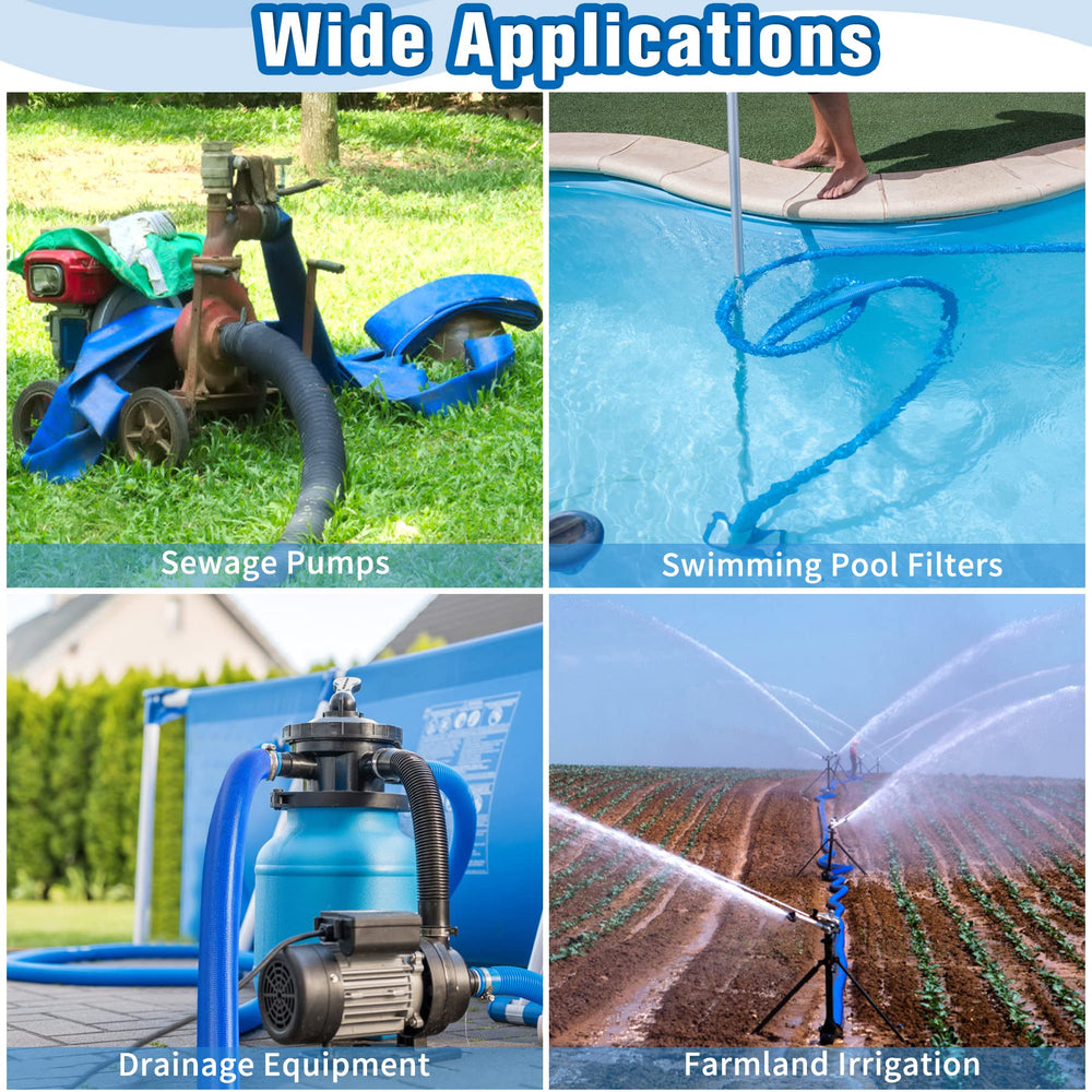 MYFAMIREA hose running through garden draining water away from property, practical use