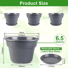 Myfeegoin drainage holes and removable saucer detail protecting surfaces from overflow benefit