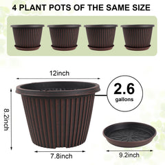 Myfeegoin planters styled with indoor plants in living room demonstrating decor upgrade