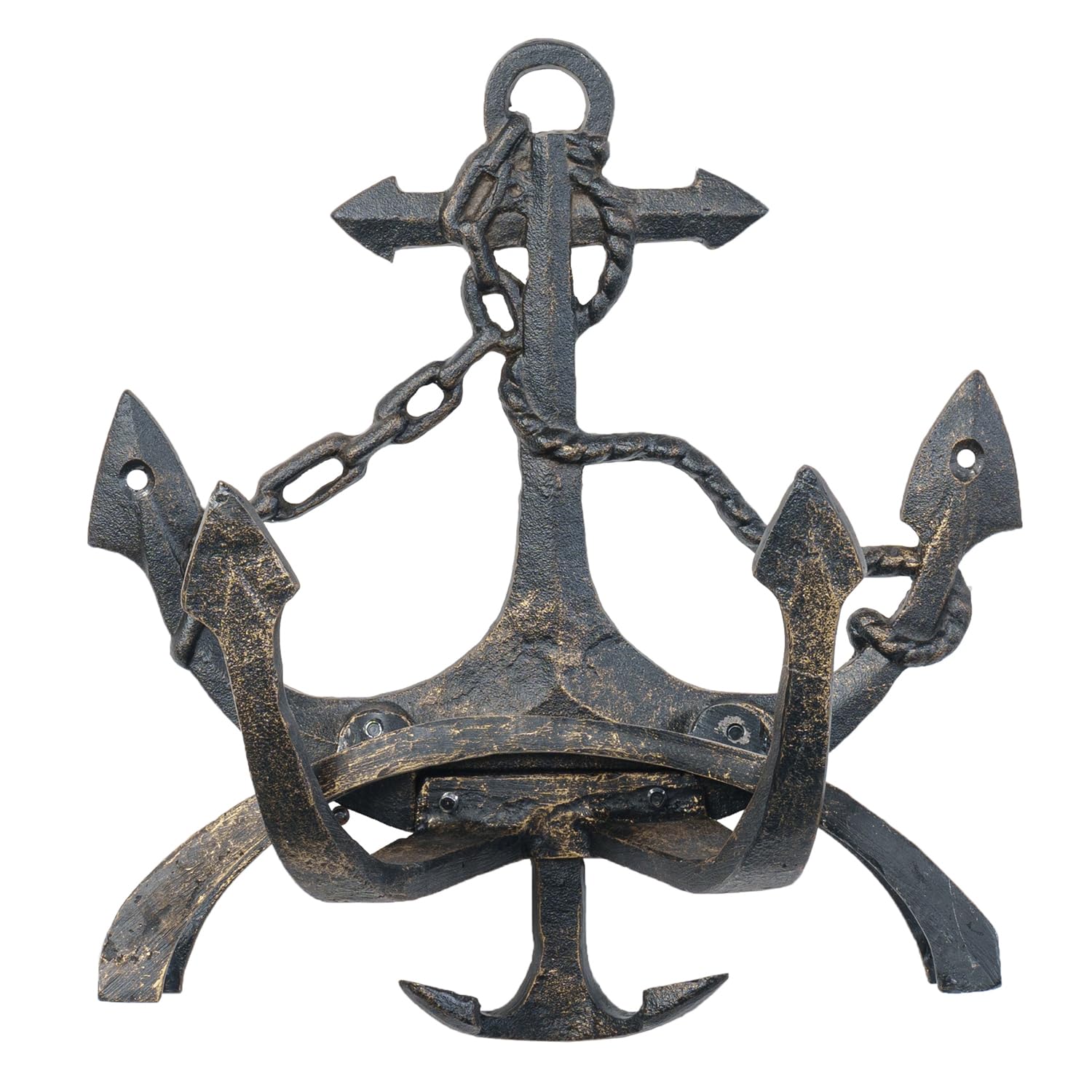 MyGift anchor label and finish detail showing hardware holes and protective coating