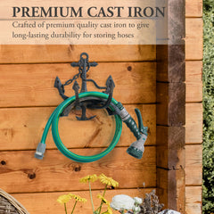MyGift anchor hanger side profile highlighting curved shape that prevents hose kinks