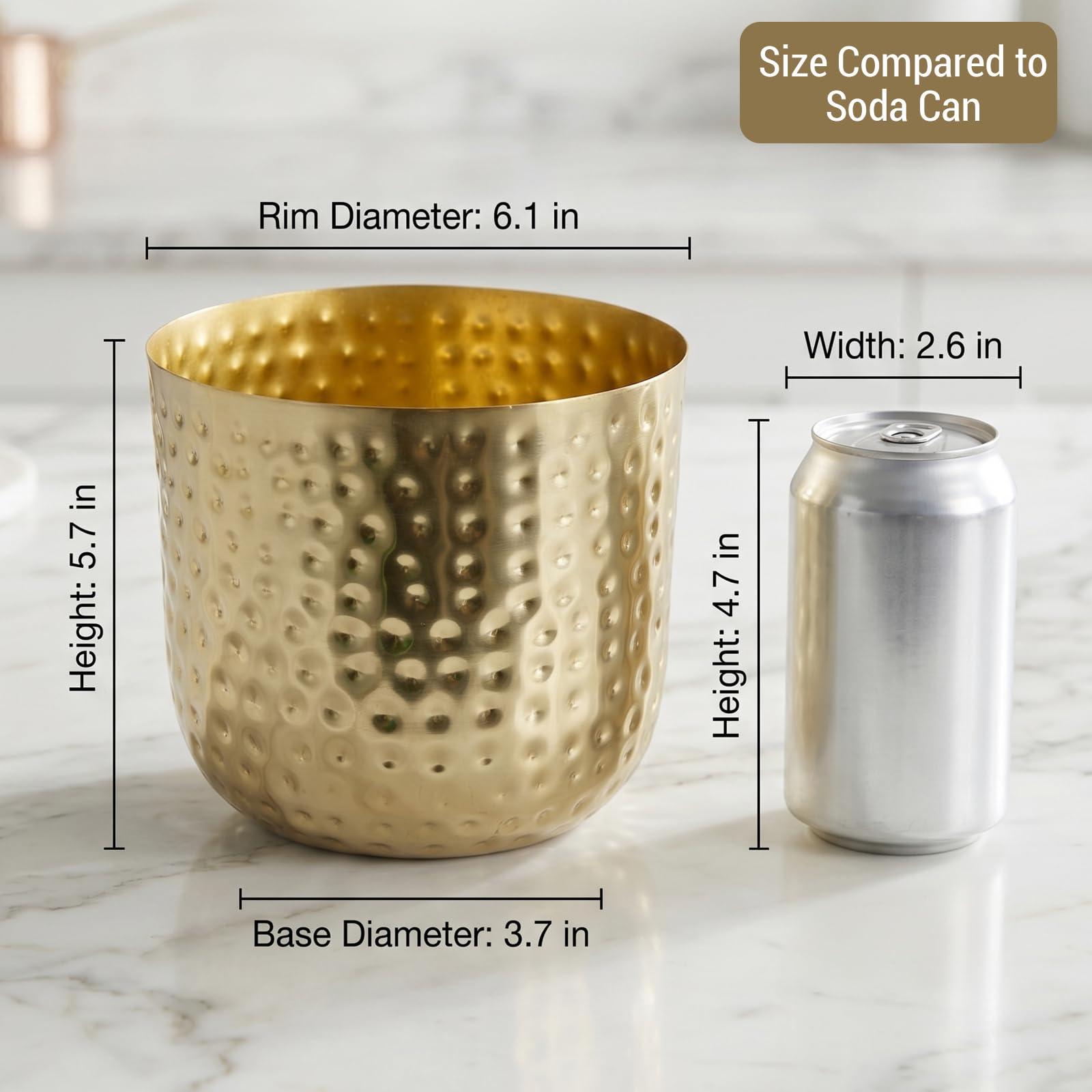 MyGift planter underside showing padded feet protecting furniture surfaces
