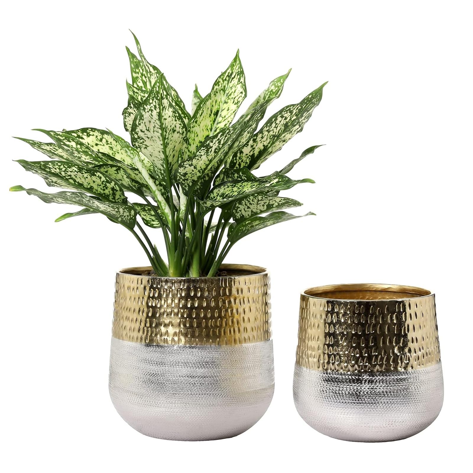 MyGift front view of two-toned planters showing modern appeal and contrast