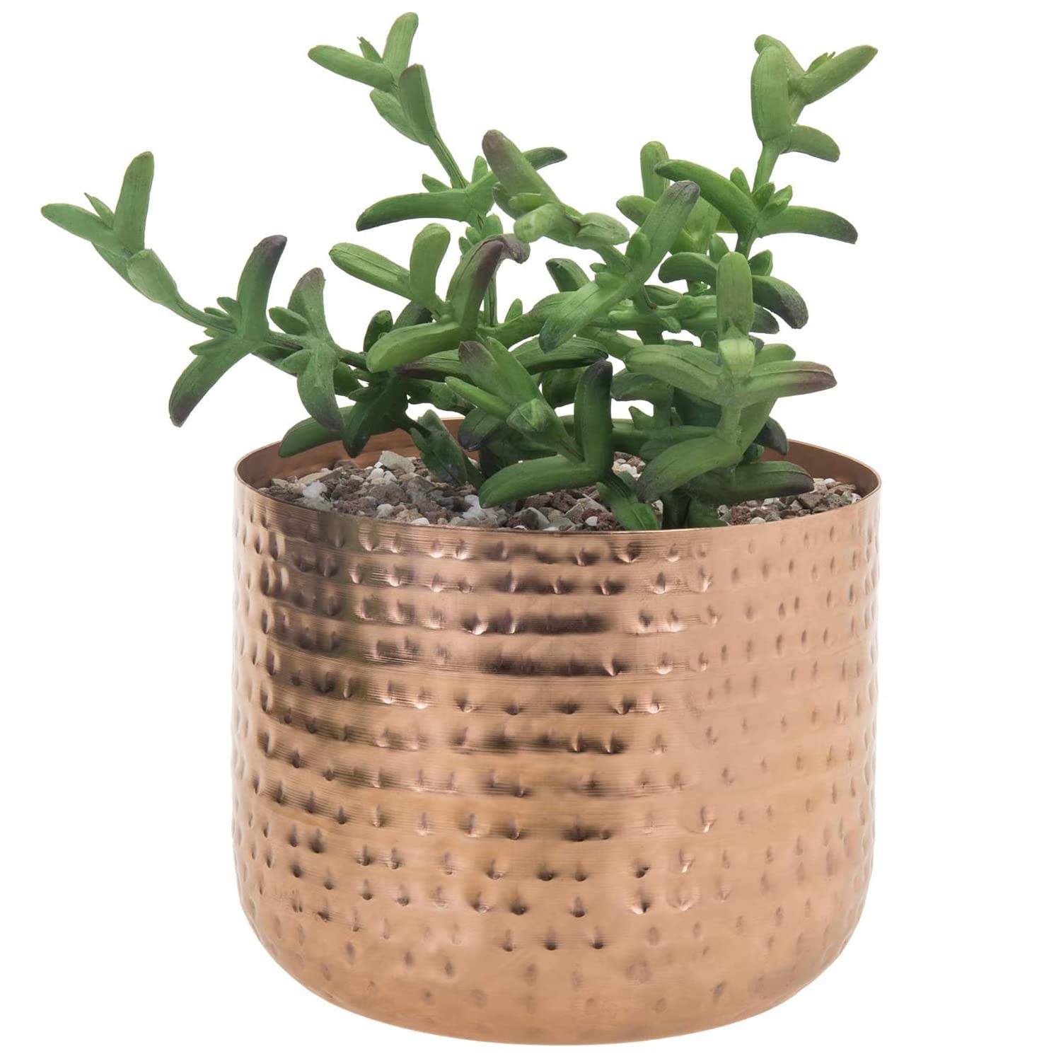 MyGift copper hammered front view showing polished finish and decorative benefit