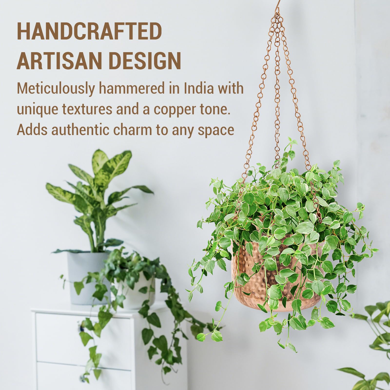 MyGift close-up of hammered texture highlighting handcrafted visual depth and warmth