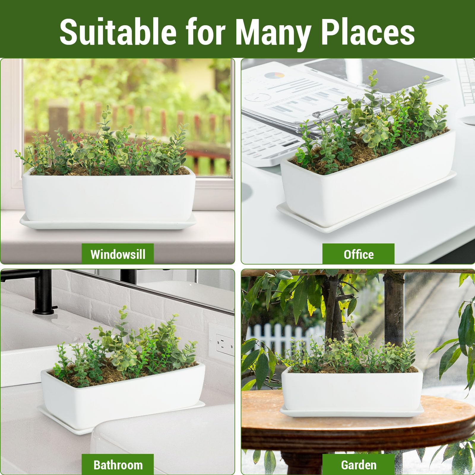 MyGift drainage hole and removable saucer detail protecting surfaces benefit