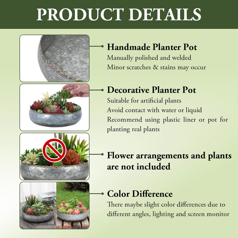 MyGift side profile showing shallow 3-inch depth ideal for low-root plants