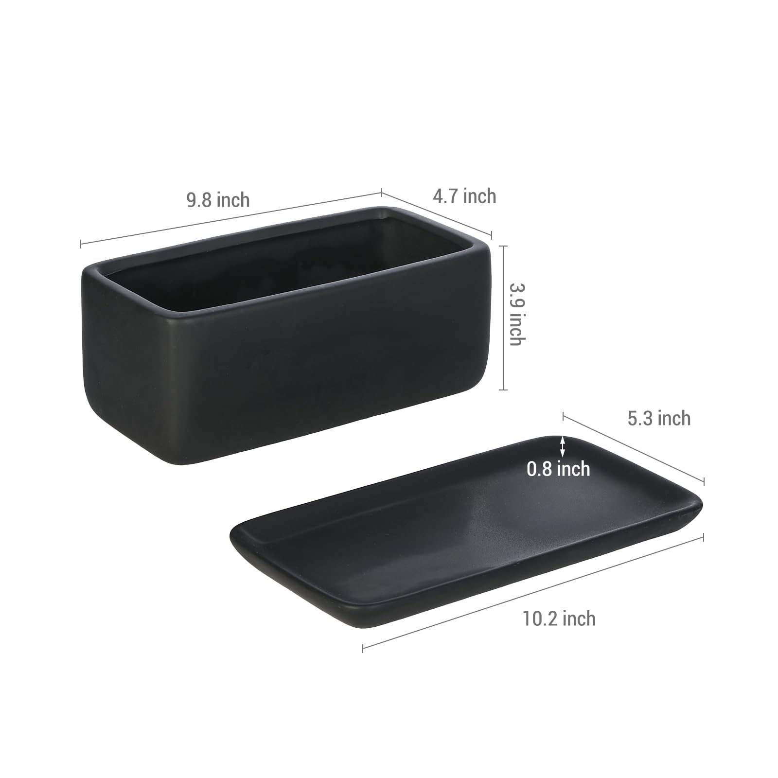MyGift planter with removable tray removed showing easy cleaning and spill protection