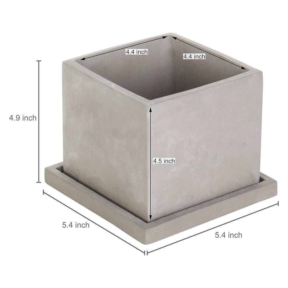 MyGift planter with removable saucer tray removed to show drip protection for surfaces