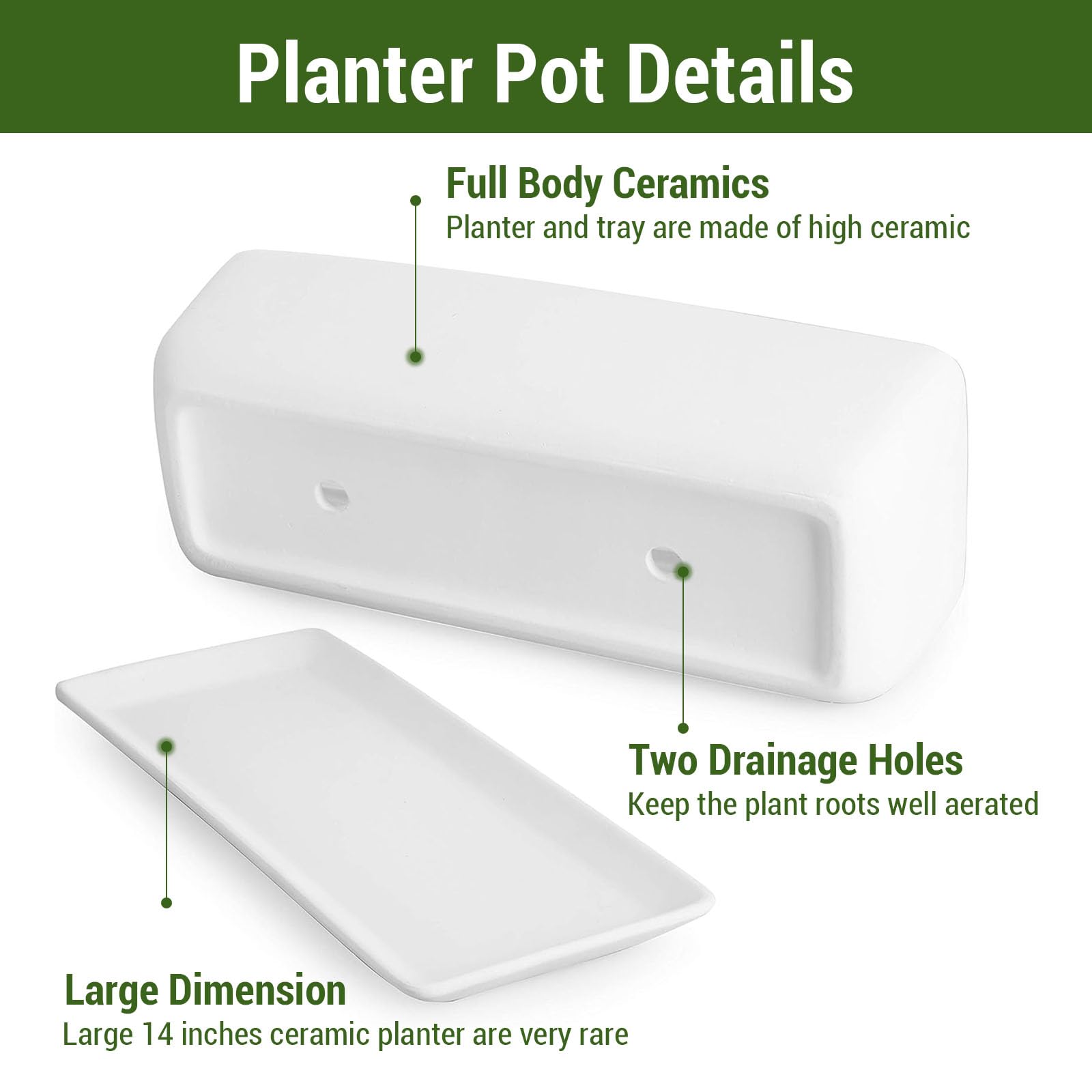 MyGift planter next to ruler showing dimensions and space-fit benefit