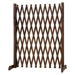 MyGift trellis front view showing brown lattice and elegant profile, adds decorative privacy